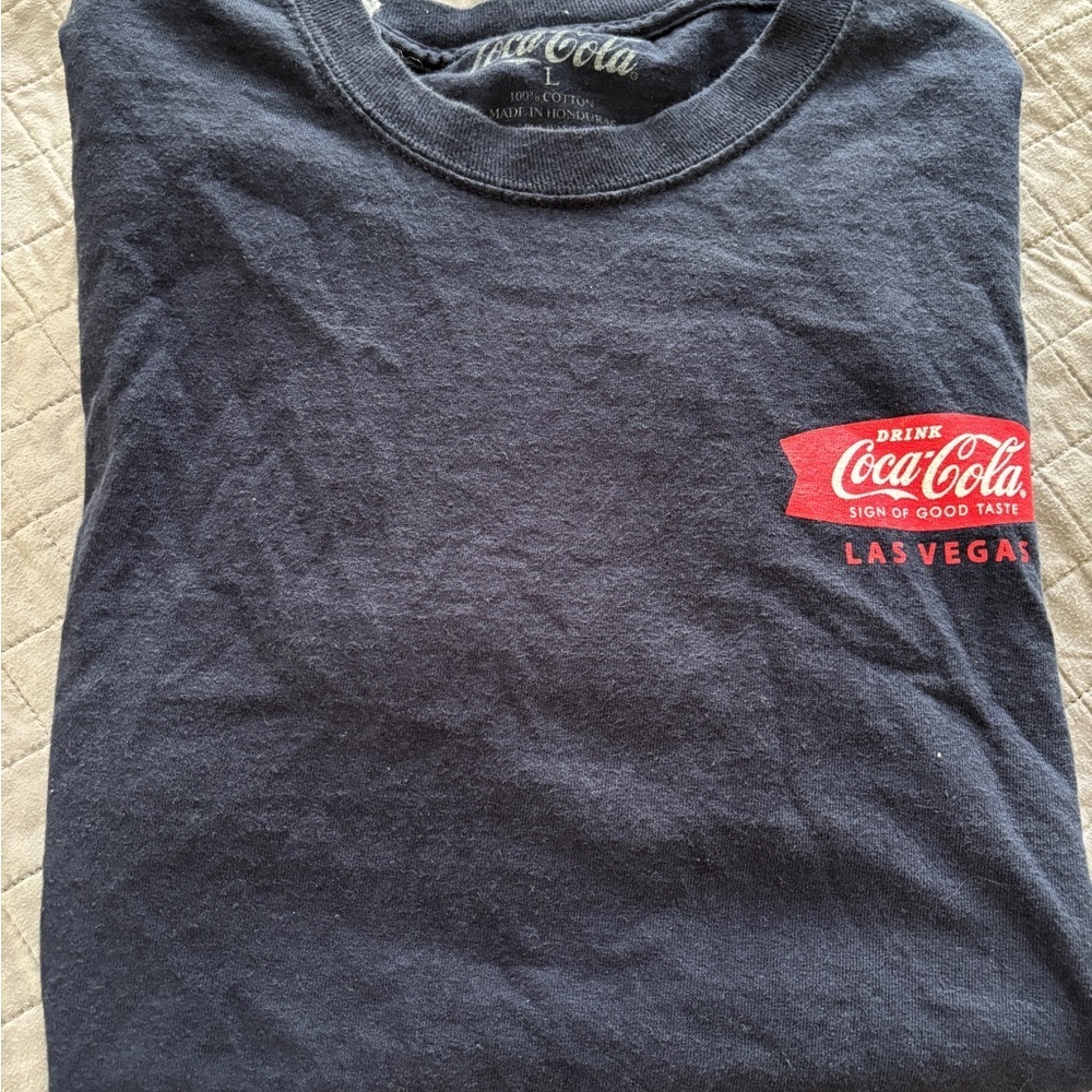 Vintage Coca Cola navy T-Shirt - Las Vegas Edition mens large